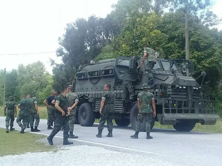 Royal Thai Marines continue to test local made Phantom 380 X1 MRAP 4x4 armoured vehicle 925 001