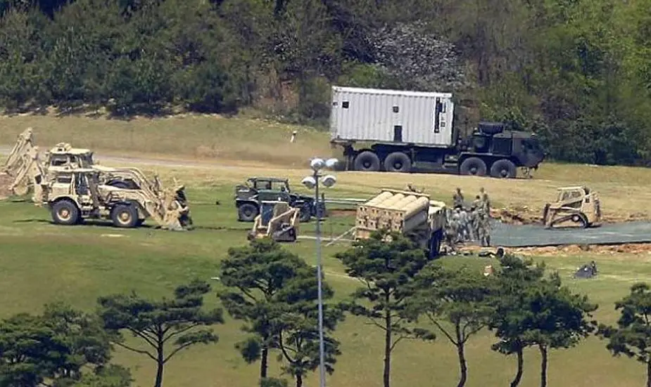 First US army THAAD missile battery unit setup in South Korea 925 001