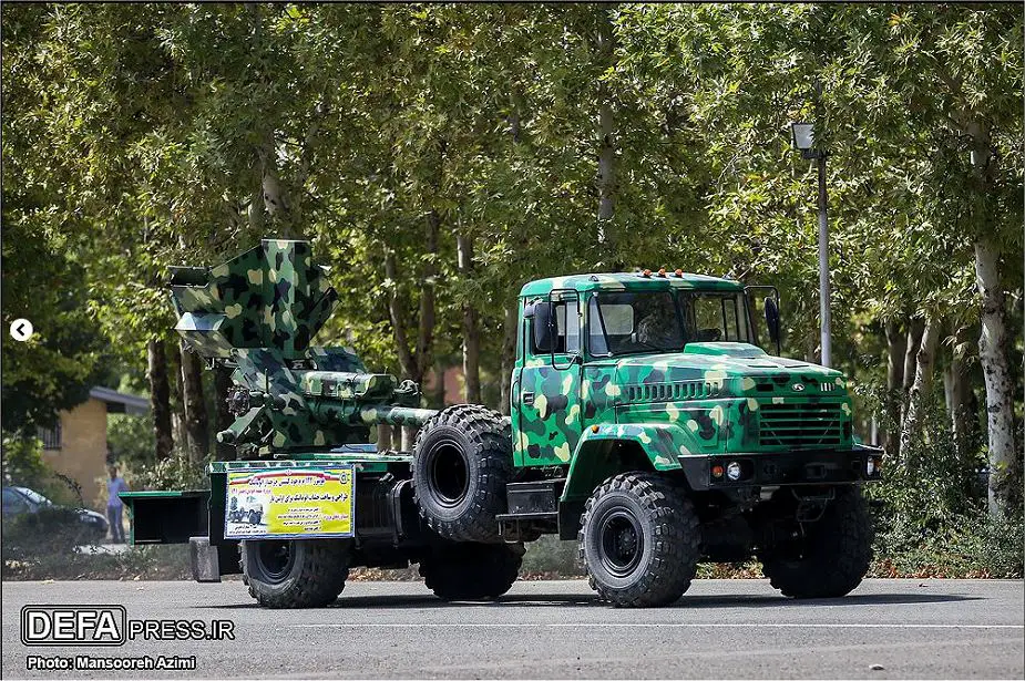 Iran has developed Heidar 41 new 122mm 4x4 truck self propelled howitzer 925 001