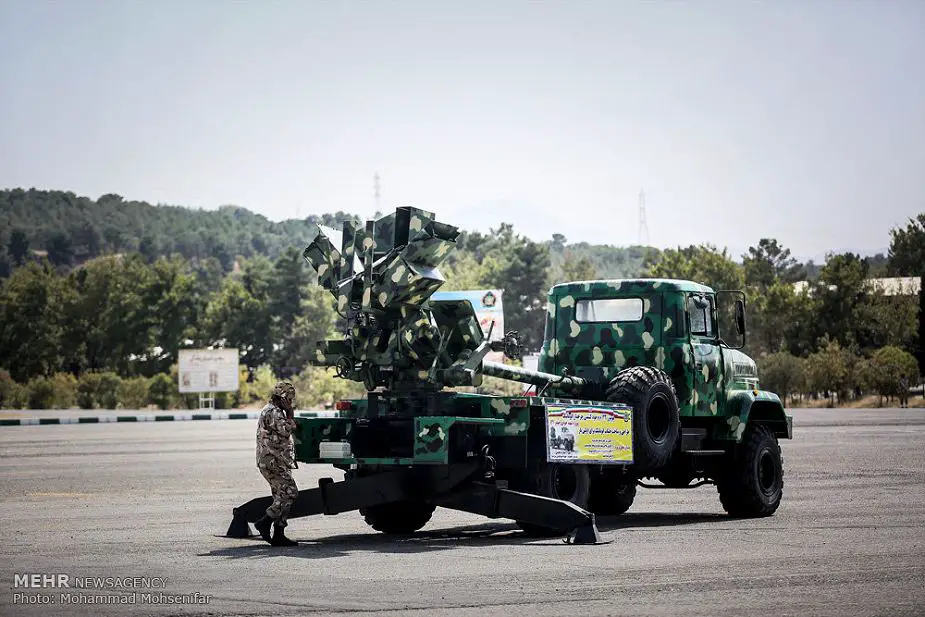 Iran has developed Heidar 41 new 122mm 4x4 truck self propelled howitzer 925 002