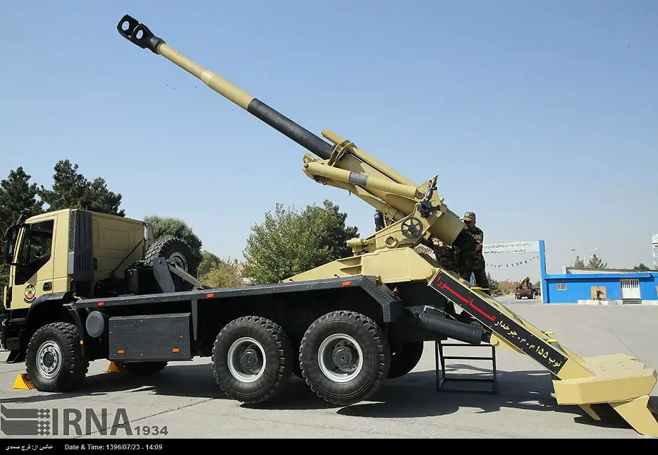 New Iranian made HM 41 155mm 6x6 self propelled howitzer 925 001