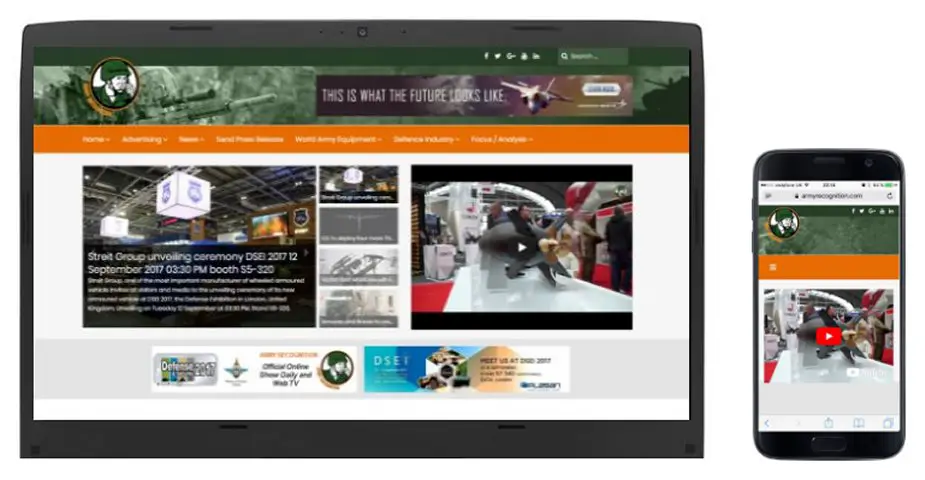 Army Recognition officially launches its newly redesigned website at DSEI 2017 925 001