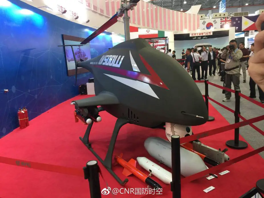 Aviation Industry Corp of China promotes AV500W unmanned helicopter at China Helicopter Expo 905 001