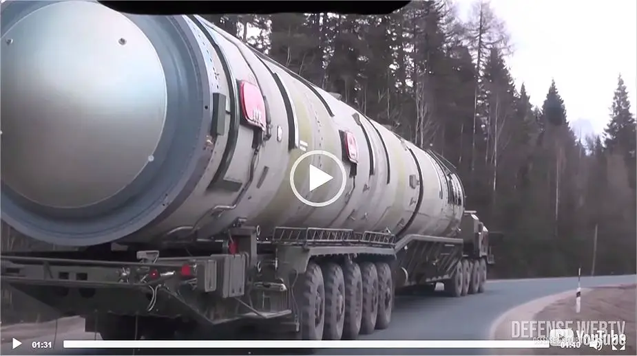 New video about the SARMAT RS 28 missile ICBM released by Russia MoD video link 925 001