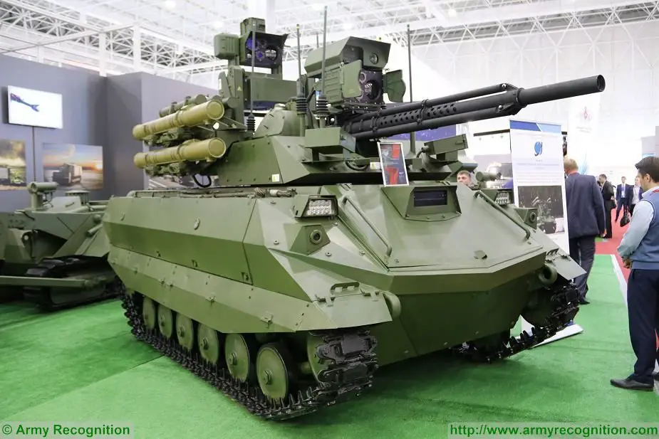 Strong failures of Russian Uran 9 tank robot in Syria