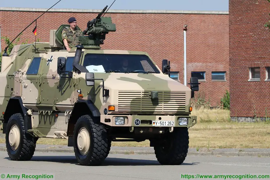Dingo 2 4x4 PsyOps armored vehicle Germany German army military parade national day 21 July 2018 925 001