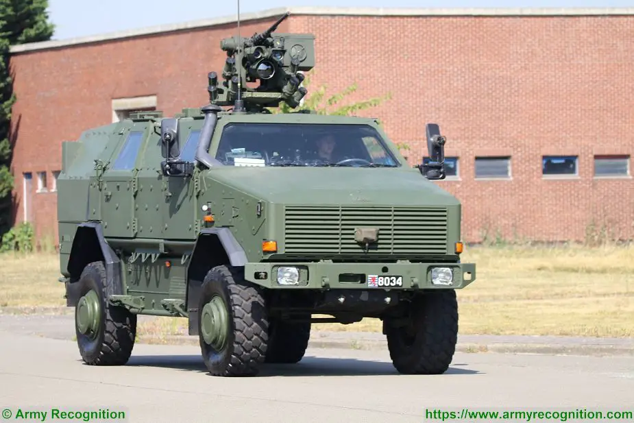 Dingo 2 PRV Protected Reconnaissance vehicle 4x4 armored Luxembourg army military parade national day 21 July 2018 925 001