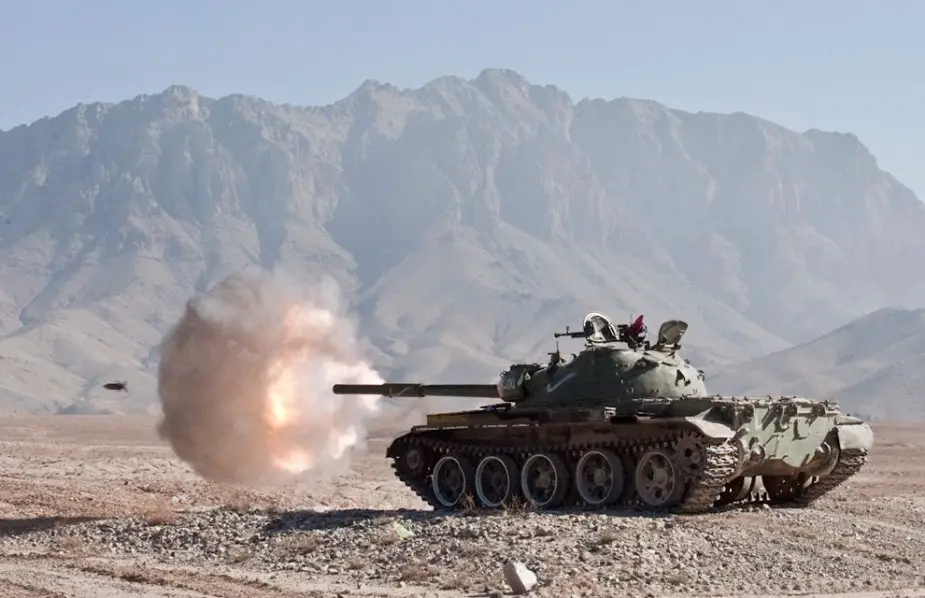 Afghan armored unit disappearing T 55 and T 62 MBTs getting derelict
