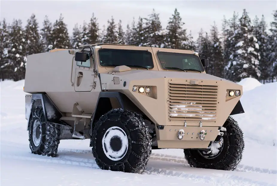Sisu from Finland introduces new Sisu GTP 4x4 armored vehicle 925 001