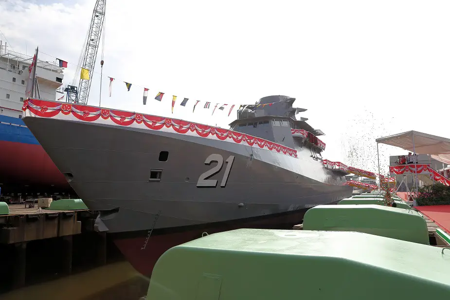 Seventh Littoral Mission Vessel Dauntless Launched for Republic of Singapore Navy