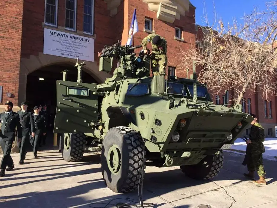 Canadian regiment christens new TAPV armoured vehicle the Calgary