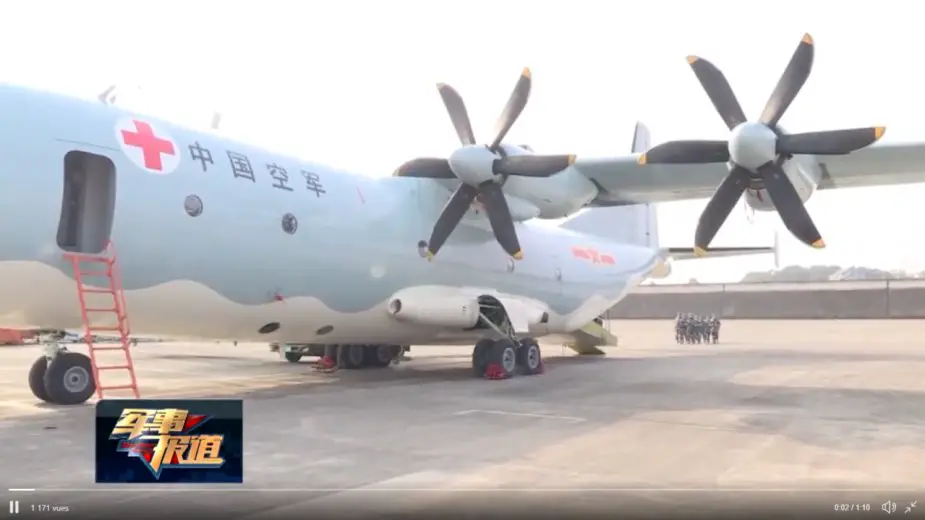 China PLAAF Y 9 MEDEVAC 001