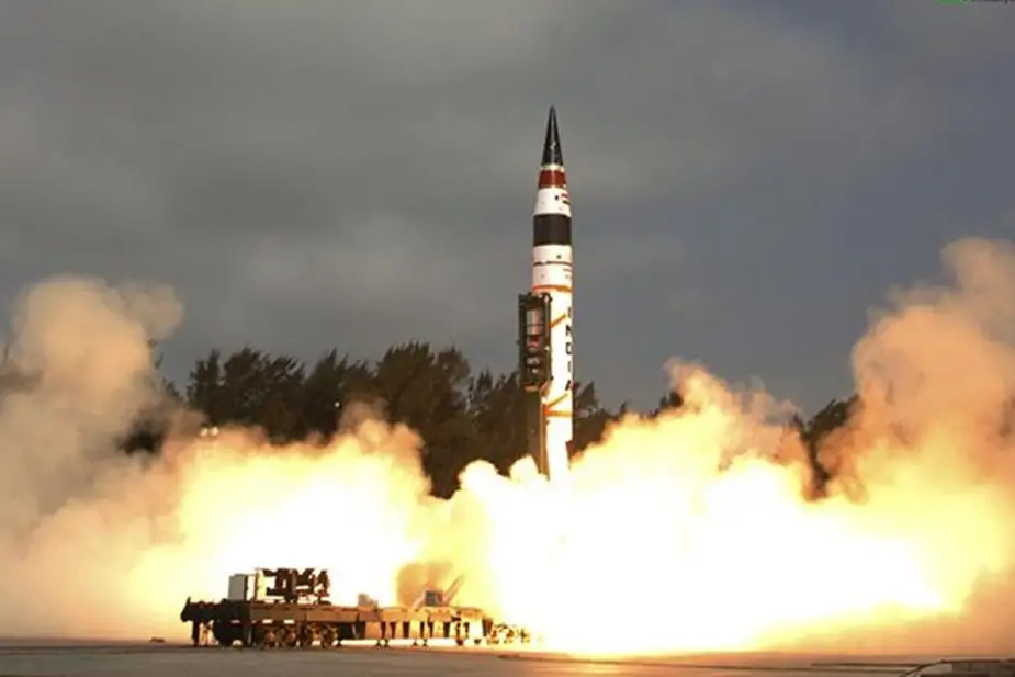 India test fires Agni V nuclear capable ICBM