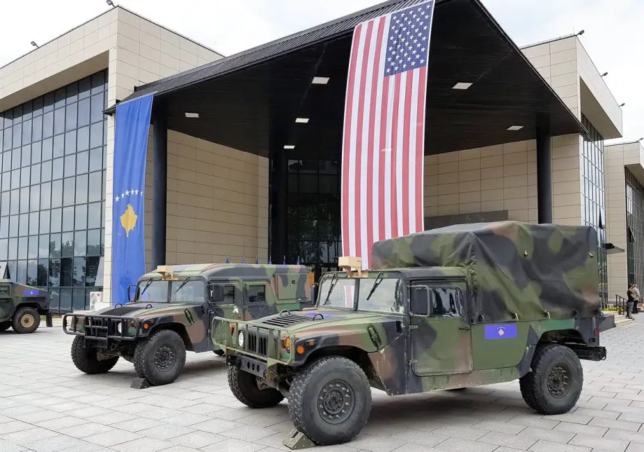USA supplied 24 Humvees to Kosovo