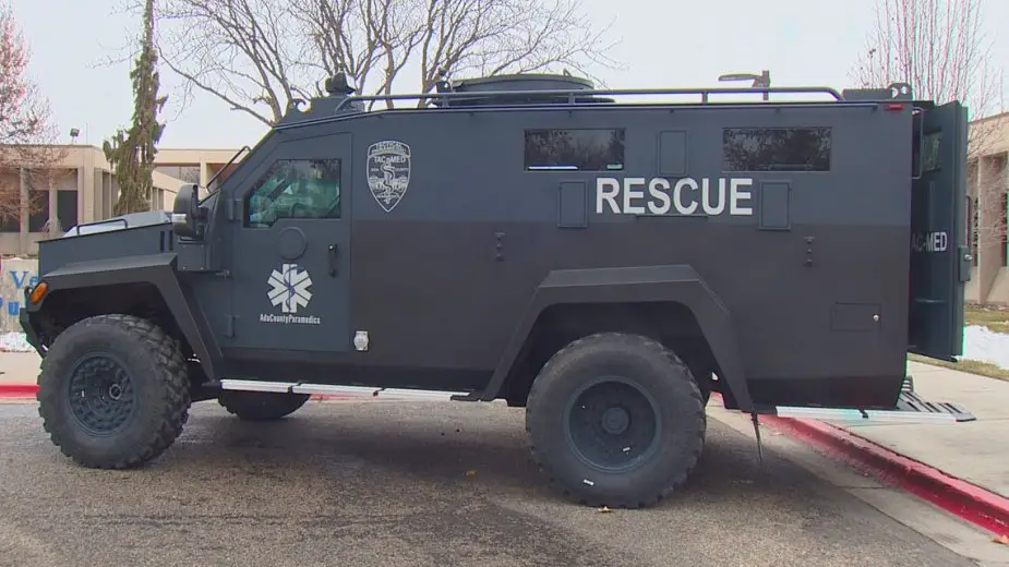 US Idaho EMS agency unveils MedCat armored ambulance