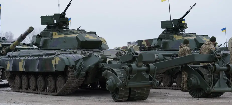 Ukraine Receives New T 64A based Armoured Mine Clearing Vehicles
