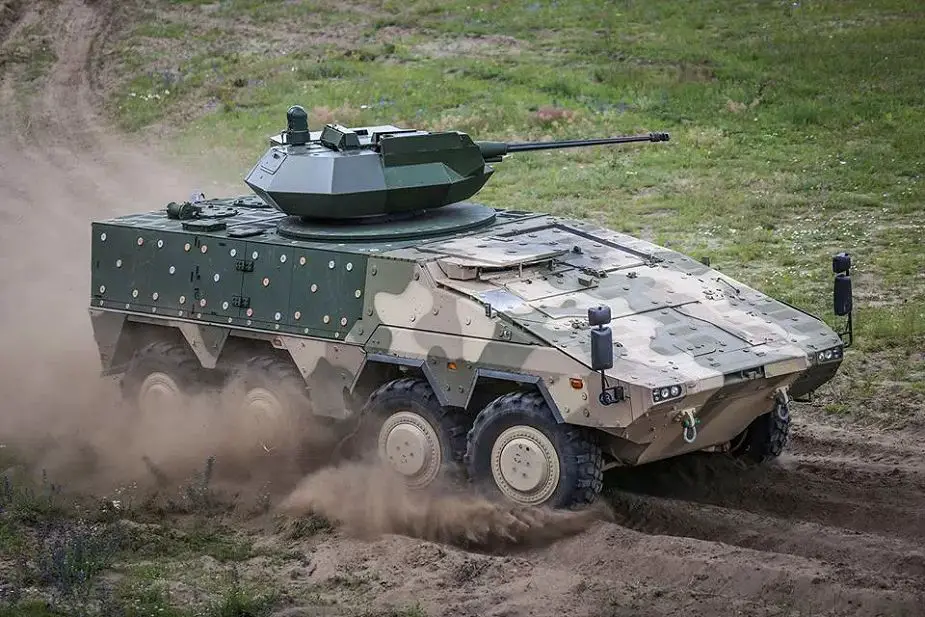Vilkas Lithuanian version of German Boxer 8x8 armoured vehicle 925 001