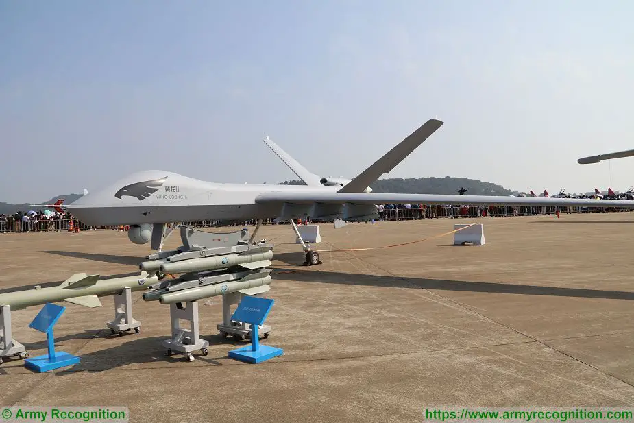 China firing test with Wing Loong II UAV Unmanned Aerial Vehicle MALE 925 001