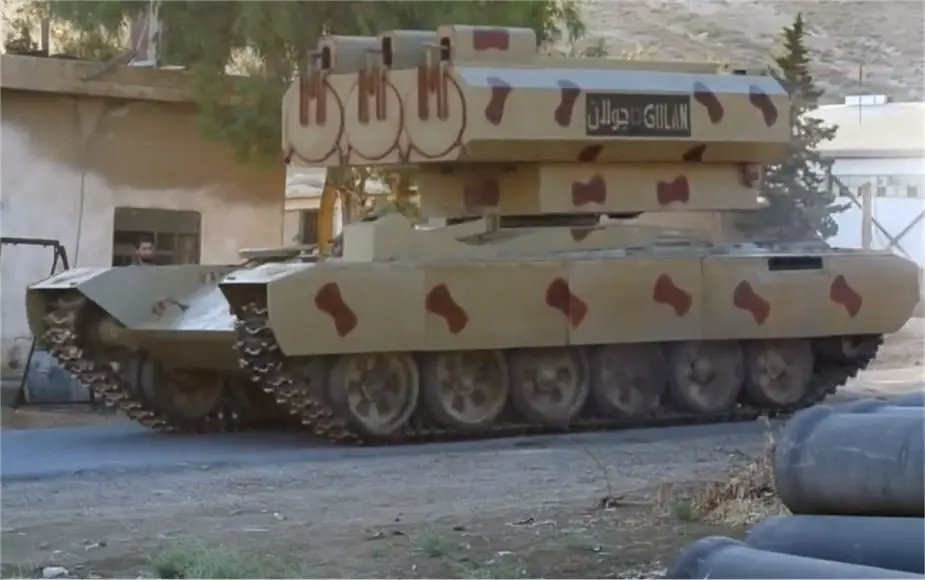Gulan 1000 MLRS used by Syrian army against Daesh