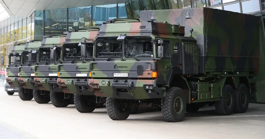 Rheinmetall transfers 20 trucks bundeswehr