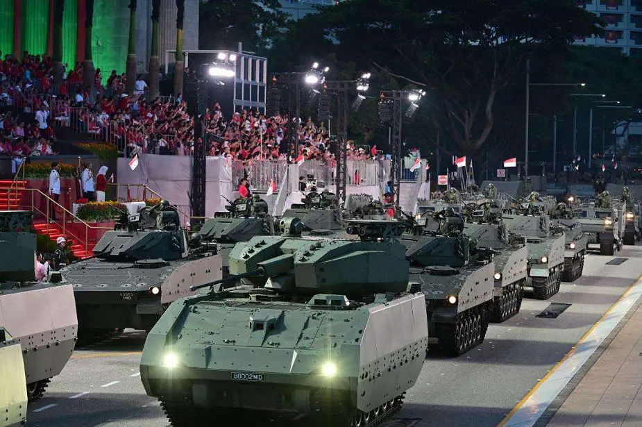 Singapore New Hunter tracked AFV Armored Fighting Vehicle at military parade925 001