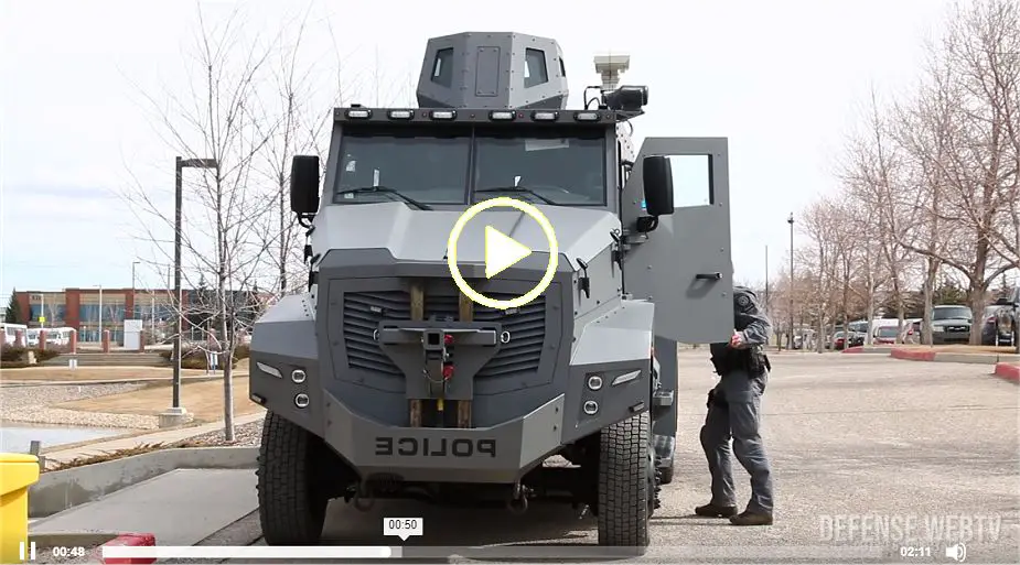 Cambli Thunder 2 tactical armored vehicle in service with Calgary Police of Canada video vignet 925 001