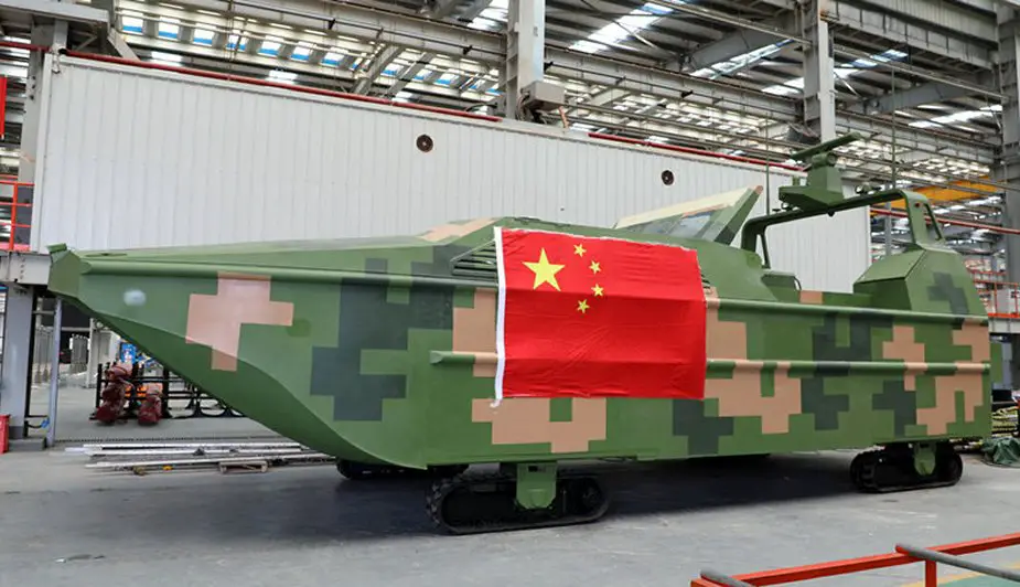 China builds first armed amphibious tracked drone boat 5