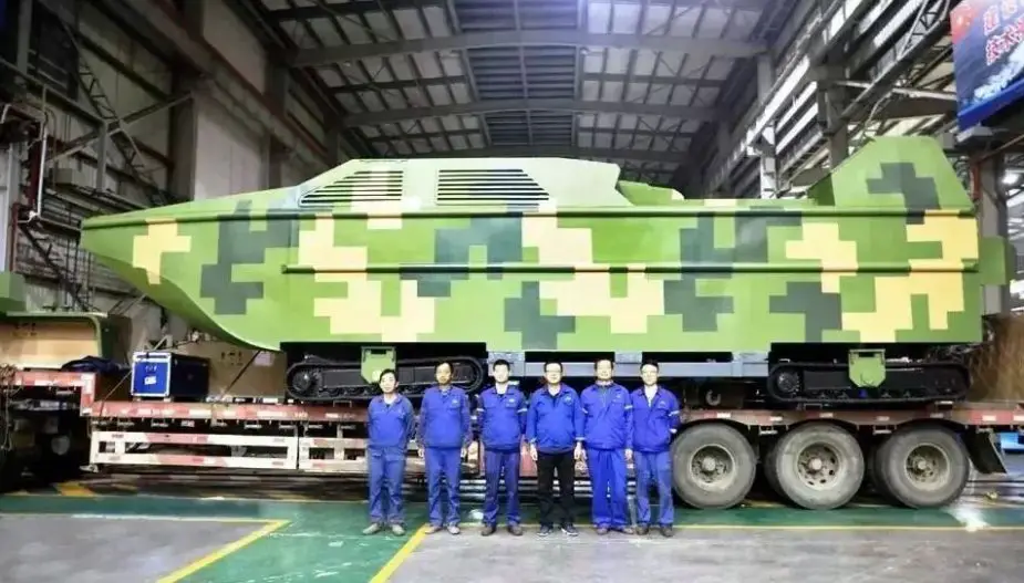 China builds first armed amphibious tracked drone boat 6