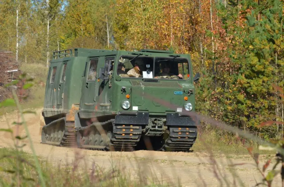 Patria Milrem with maintain and repair Bv 206 tracked vehicles of Latvian army 925 001
