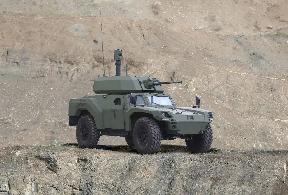 Turkey Otokar introduces first indigenous 4x4 electric armored vehicle