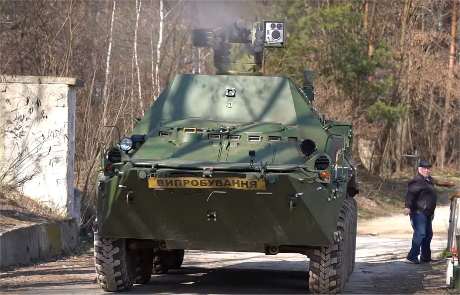 new Ukrainian made BTR 3KS wheeled command post armored vehicle 925 001