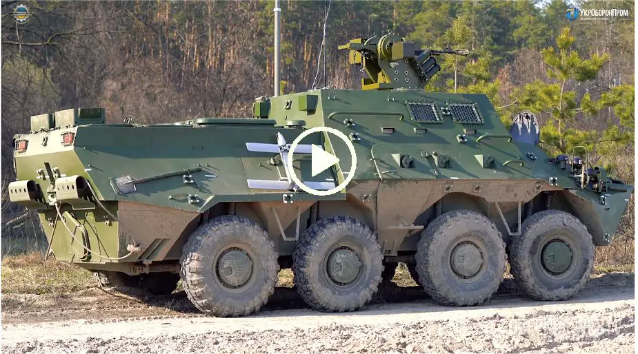 new Ukrainian made BTR 3KS wheeled command post armored vehicle video 925 001