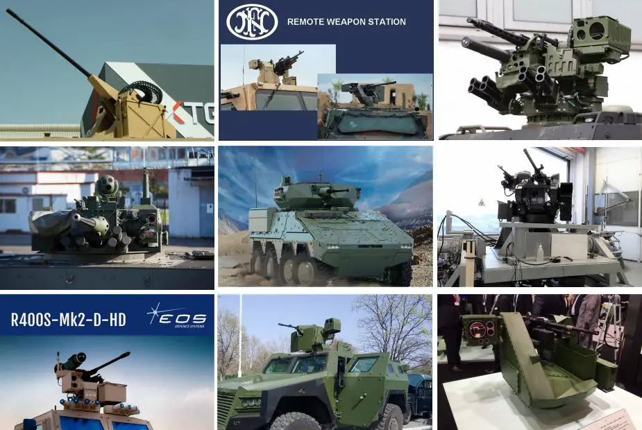 Top most modern Land RWS RCWS Remote Controlled Weapon Station combat  vehicles | weapons defence industry military technology UK | analysis focus  army defence military industry army