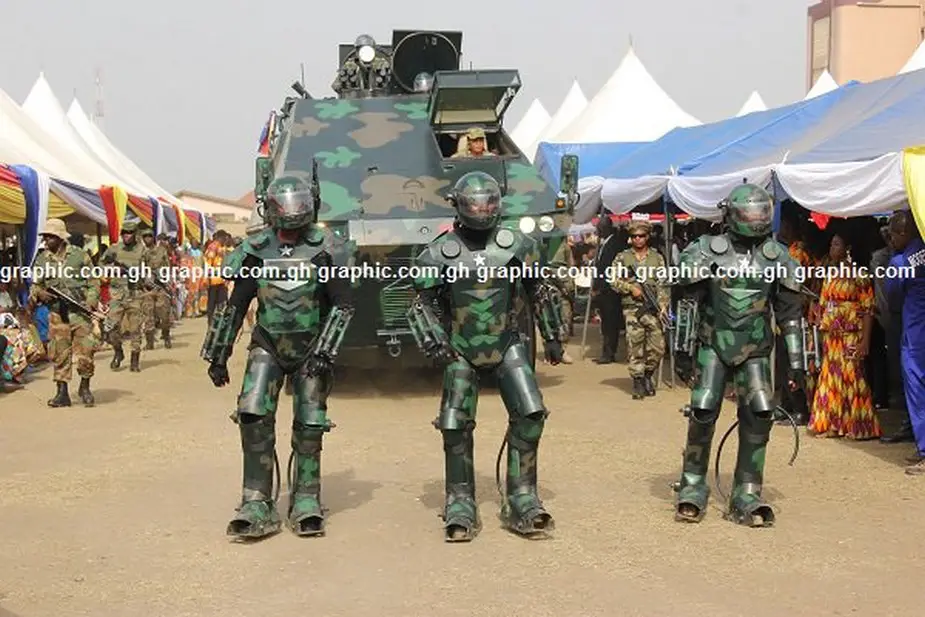 Ghana Kantanka unveils armored vehicles and exoskeleton 2