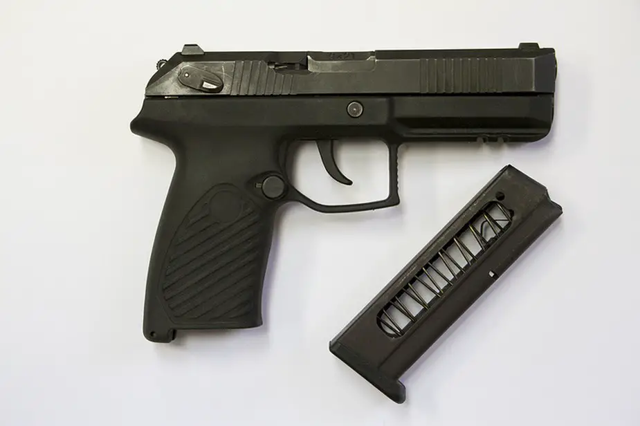 Military Udav pistol adapted to civilian athletes