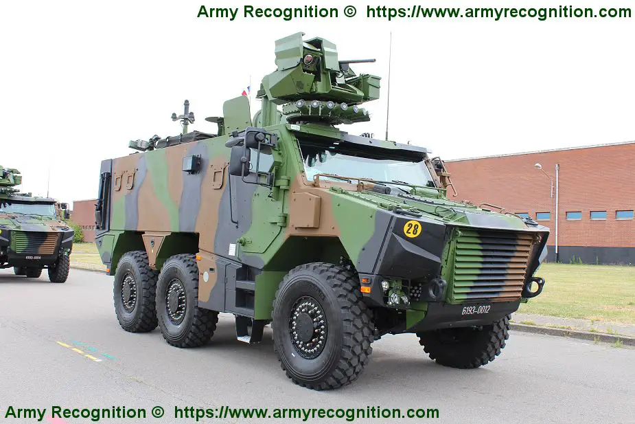 Future armored vehicle Griffon of the Belgian army at National Day ...