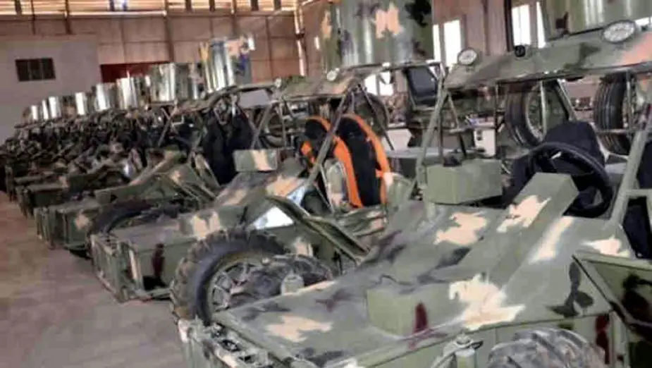 Nigerian army manufactures light tactical vehicles weapons