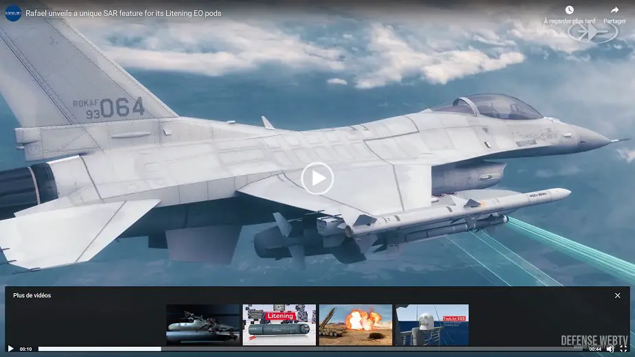 Rafael unveils a unique SAR feature for its Litening and Reccelite EO pods