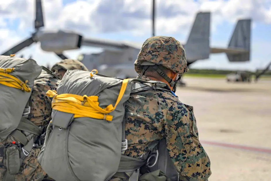 U.S. Marines train with JPADS Joint Precision Air Drop System