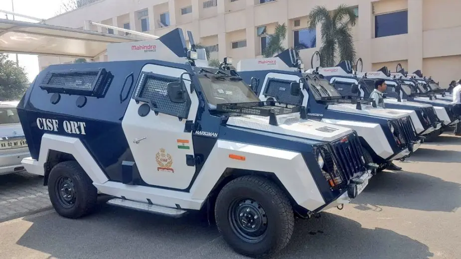 Mahindra Maksman light armored vehicles delivered to Delhi airport security unit