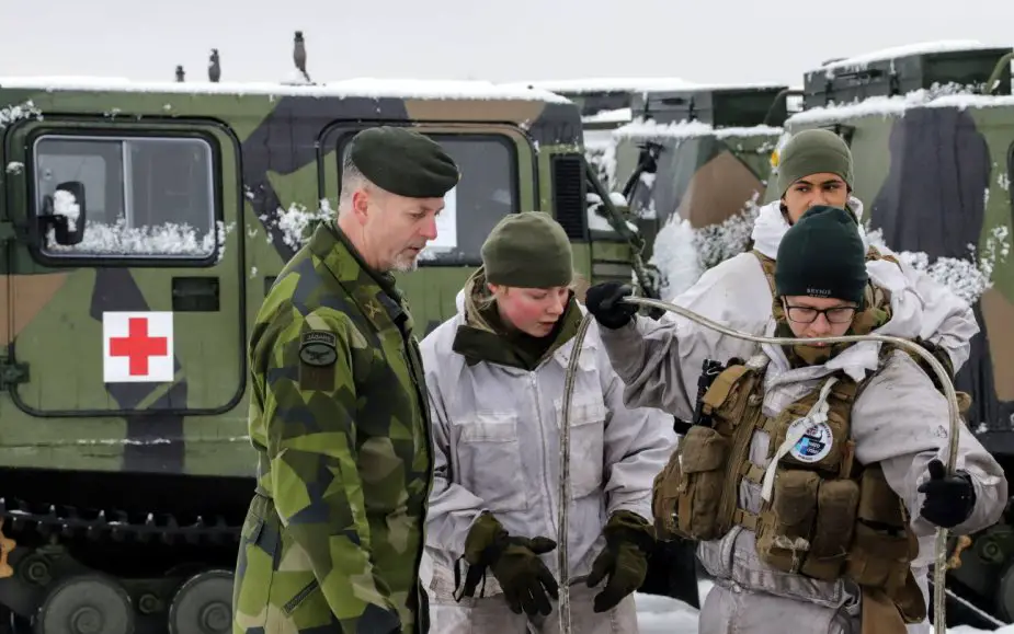 Swedish army in action during Northern Wind 2019 exercise