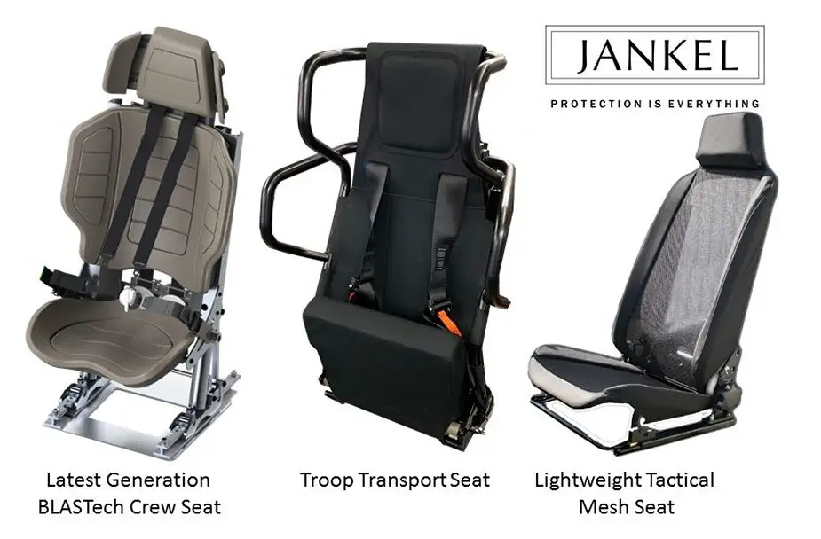 Jankel has launched next generation seating solutions for tactical and armored vehicles 925 001