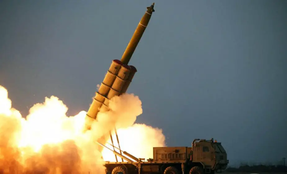 North Korea test fires super large multiple rocket launcher