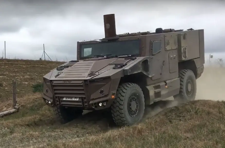 France first tests of the VBMR Serval reconnaissance armored vehicle