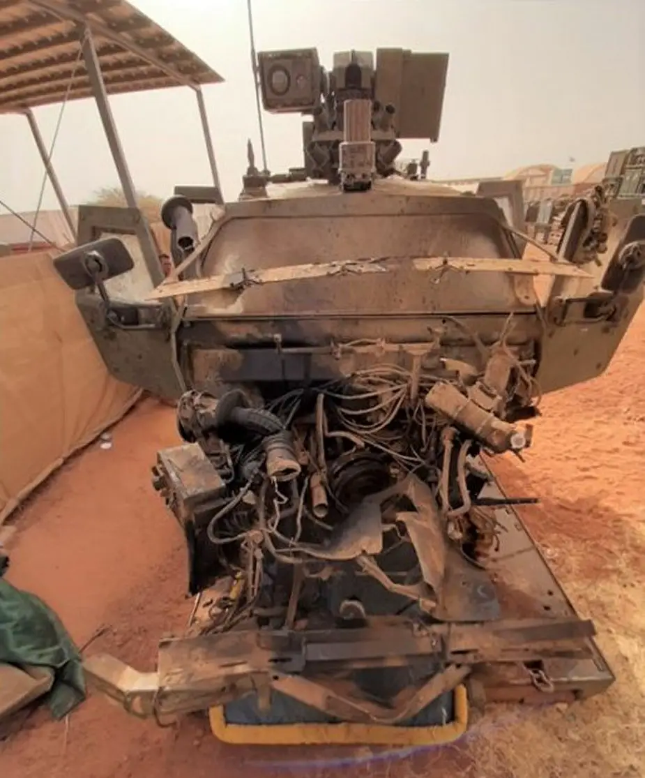 Belgian MPPV Dingo 2 destroyed by IED in Mali MINUSMA 7