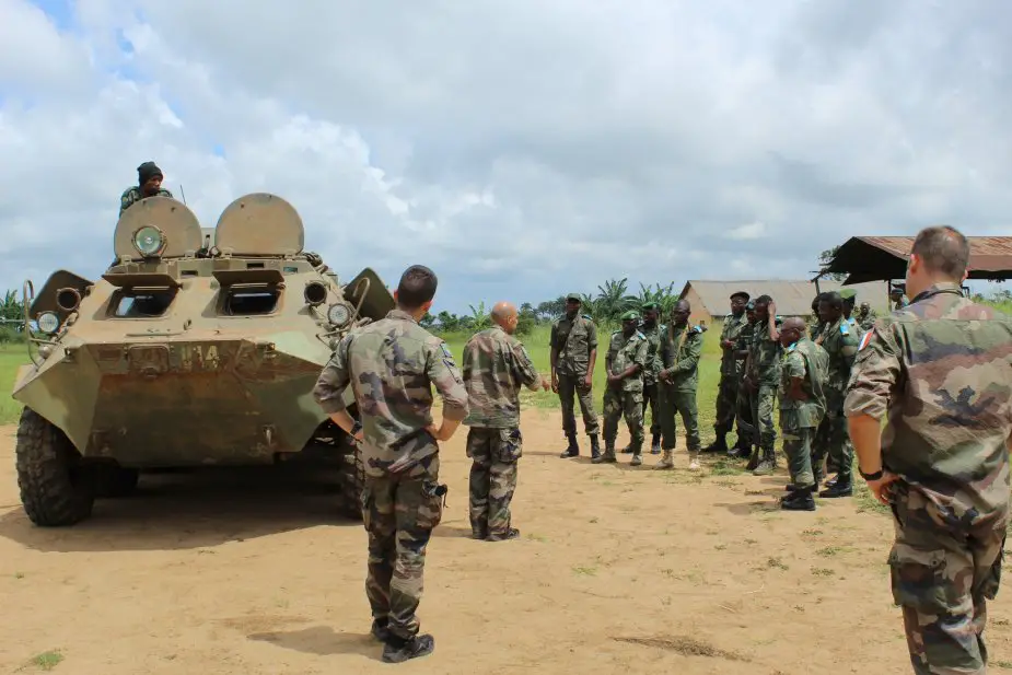French army trains Congolese armored forces