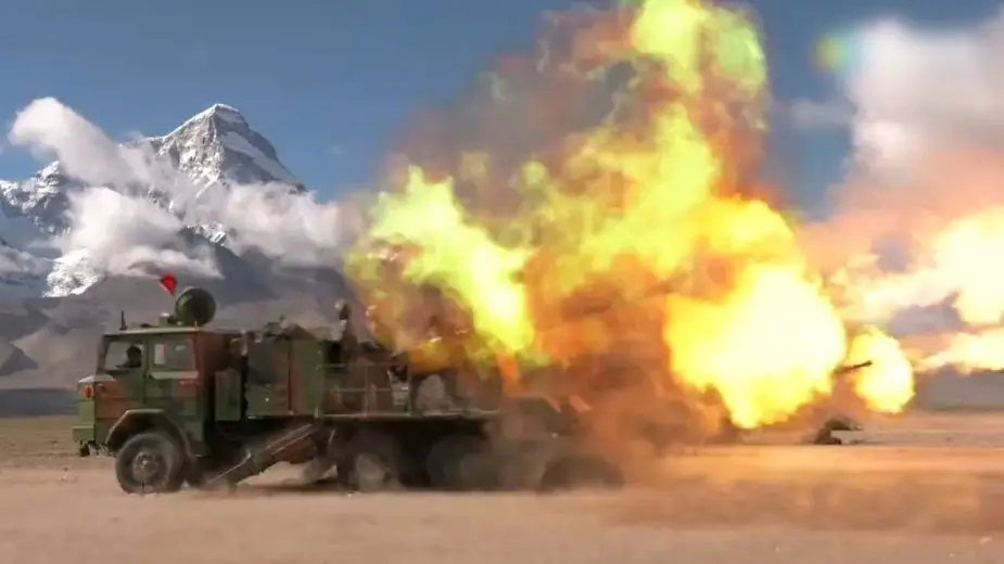 Major military drill in Tibet testing new tank howitzer