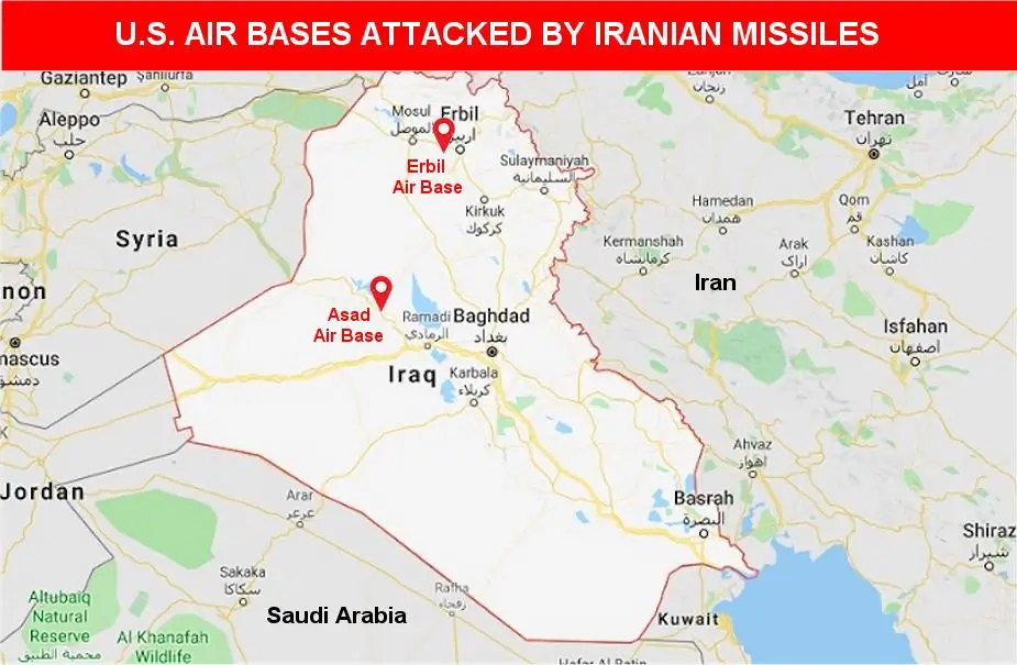 U.S. bases in Iraq hit by Iranian missiles a retaliation for Gen. Qassems killing by U.S. drone