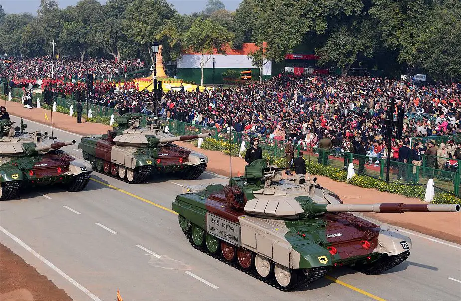 T 90 Bhishma main battle tank Indian army India Republic Day military parade 2020 925 001