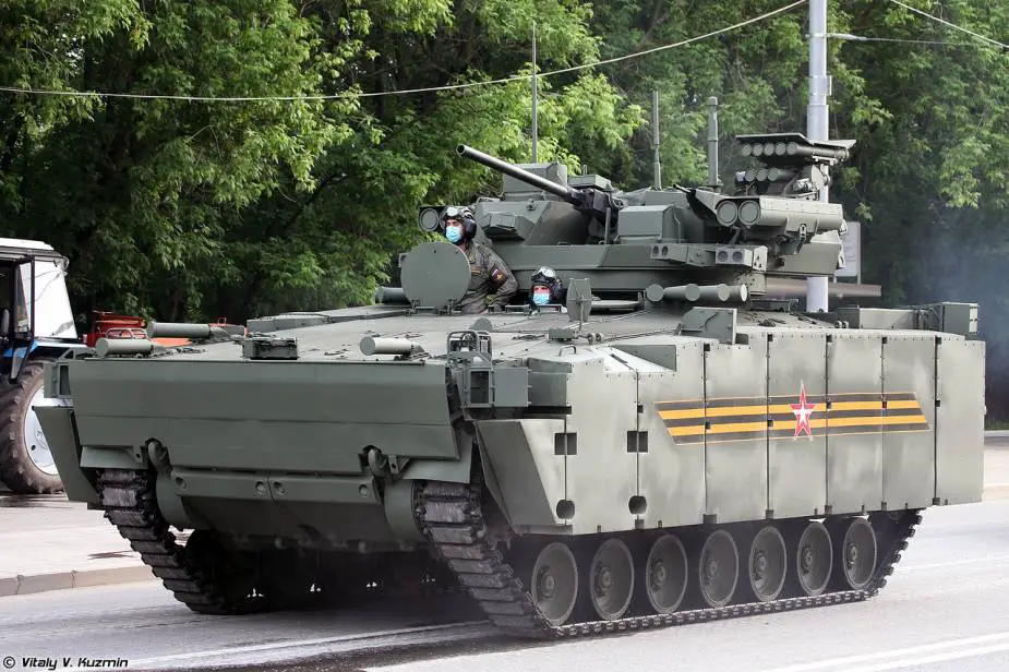 Kurganets 25 tracked armored IFV with Epokha turret Russia Victory Day military parade 2020 925 001